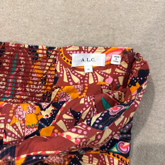 A.L.C. Adelle Tiered Halter Dress $600 Size 10 - Picture 5 of 5